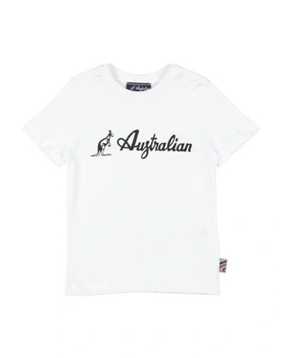 Australian Toddler Boy T-shirt White Size 3 Cotton In White