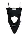 Gmbh Woman Bodysuit Black Size S Recycled Polyamide, Elastane In Black