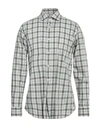 Guglielminotti Man Shirt Dark Green Size 16 Cotton In Green
