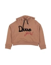 Dixie Toddler Girl Sweatshirt Camel Size 6 Cotton, Polyester In Beige