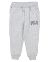 Polo Ralph Lauren Babies'  Logo Fleece Jogger Pant Toddler Boy Pants Light Grey Size 4 Cotton, Polyester