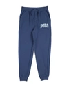 Polo Ralph Lauren Babies'  Logo Fleece Jogger Pant Toddler Boy Pants Slate Blue Size 3 Cotton, Polyester