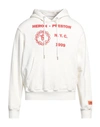 Heron Preston Medieval Back Heron Graphics Pullover Hoodie In White