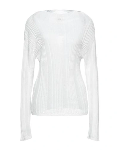 Aeron Woman Sweater White Size L Viscose, Polyamide