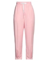 White Sand Woman Pants Pink Size 8 Cotton