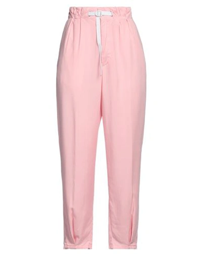 White Sand Woman Pants Pink Size 8 Cotton