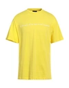 Throwback . Man T-shirt Yellow Size M Cotton