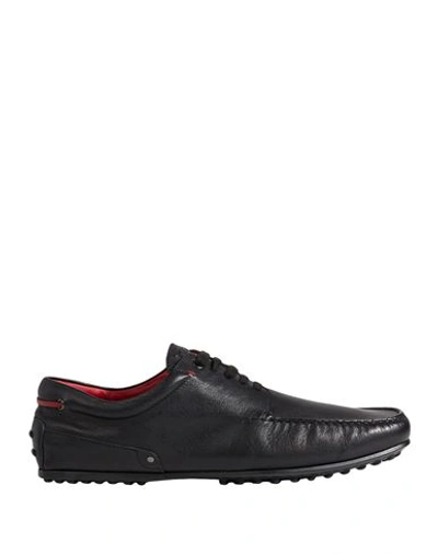 Tod's For Ferrari Man Sneakers Black Size 9 Leather