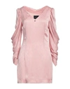 Cavalli Class Woman Short Dress Pink Size 4 Polyester In Pink