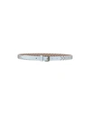 Zadig & Voltaire Woman Belt Light Grey Size Xs Bovine Leather