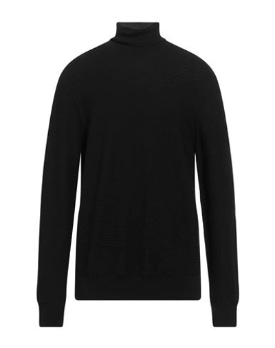 Trussardi Man Turtleneck Black Size 4xl Merino Wool