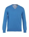 Gioferrari Man Sweater Blue Size 42 Cotton