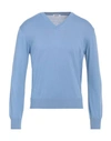 Gioferrari Man Sweater Light Blue Size 40 Cotton