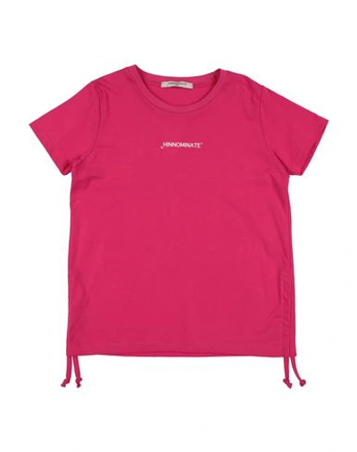 Hinnominate Babies'  Toddler Girl T-shirt Fuchsia Size 6 Cotton In Pink