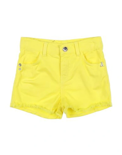Pepe Jeans Babies'  Toddler Girl Shorts & Bermuda Shorts Yellow Size 4 Cotton, Elastane