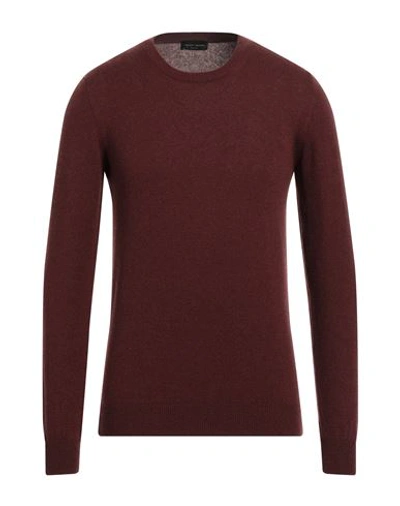 Roberto Collina Man Sweater Brick Red Size 44 Cashmere, Wool