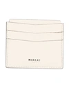Moreau Paris Woman Document Holder Ivory Size - Soft Leather In White
