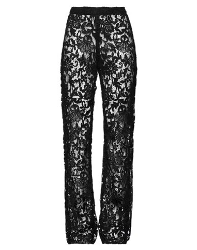 Saint Laurent Woman Pants Black Size 8 Polyester, Cotton, Viscose, Polyamide