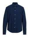 Sandro Man Shirt Blue Size Xl Cotton