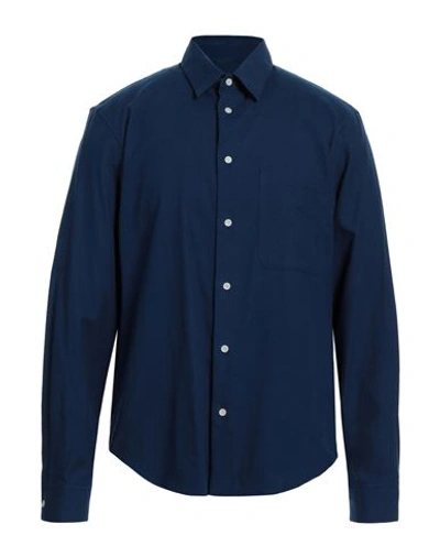Sandro Man Shirt Blue Size M Cotton