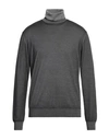 Suite 191 Man Turtleneck Lead Size 44 Merino Wool In Grey