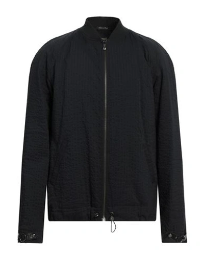 Cavalli Class Man Jacket Black Size 38 Cotton, Linen