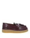 Chloé Woman Loafers Plum Size 9 Soft Leather In Purple