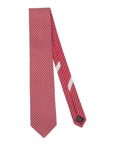 Ferragamo Man Ties & Bow Ties Red Size - Silk