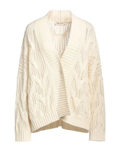 Gentryportofino Woman Cardigan White Size 6 Virgin Wool, Cashmere