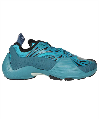 Lanvin Low-top Trainers In Turquoise