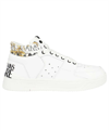 VERSACE JEANS COUTURE LOGO DETAIL LEATHER SNEAKERS