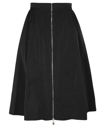 John Richmond Technical Fabric Skirt In Black
