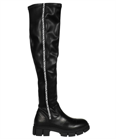 Karl Lagerfeld Over-the-knee Boots In Black
