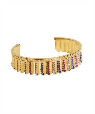 Versace Embellished Gold-tone Metal Bracelet