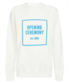 Opening Ceremony 3d Box Logo Relaxed Sweatshirt In White