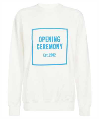 Opening Ceremony Printed Crew-neck Sweatshirt In White