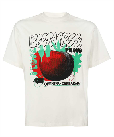 Opening Ceremony Woman T-shirt Off White Size L Cotton