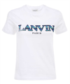Lanvin Logo-embroidered Cotton T-shirt In White