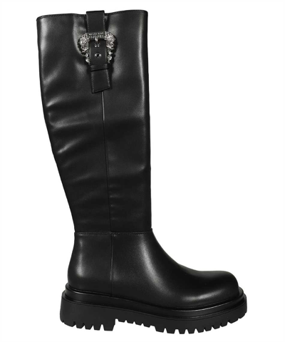 Versace Jeans Couture Knee-boots In Black