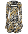 VERSACE JEANS COUTURE PRINTED COTTON DRESS