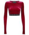 VERSACE JEANS COUTURE LONG SLEEVE CROP TOP