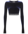 VERSACE JEANS COUTURE LONG SLEEVE CROP TOP