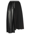Versace Jeans Couture Pleated Asymmetric Skirt In Black