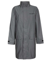 Karl Lagerfeld Long-sleeved Windbreaker Coat In Silver