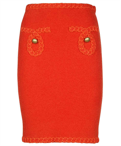 Moschino Pencil Skirt In Red