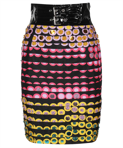 Moschino Pencil Skirt In Multicolor