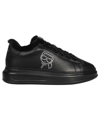 Karl Lagerfeld Paris Karl Head Patch Racer Toe Sneaker In Black