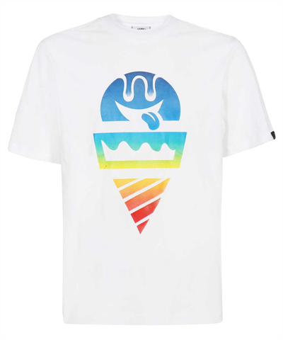 Icecream Printed Cotton T-shirt In White