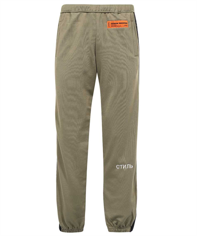 Heron Preston Patch Detail Sport Trousers In Green