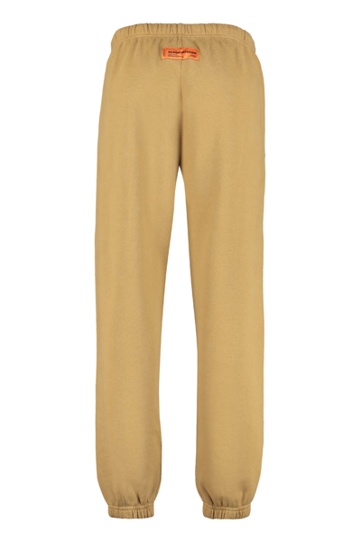 Heron Preston Cotton Trousers In Brown